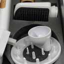 UKLISS Hair Dryer Brush 7 in 1，110000 RPM Hair Dryer with Diffuser for Curly & Twisted Hair Professional Ionic Brush Blow Dryer for Salon-Quality Styling, White Gold