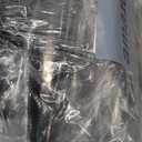 Meanplan 150 Pcs Black Champagne Flutes Disposable Bulk 5 oz Clear Toasting Glasses Plastic Champagne Glasses High Stem Cocktail Cup for Wedding Birthday Anniversary Party Halloween