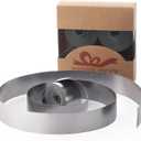 2 x Pretty Jolly Silver Gray Metal Glossy Ribbon for Gift Wrapping Handmade Bright Fabric Glitter Ribbon for Flower Bouquet Double Sided Sparkly Ribbons for DIY Crafts Wedding Invitations 1 Inch 20Yds