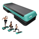 Yes4All Adjustable Workout Aerobic Exercise Step Platform Health Club Size with 4 Adjustable Risers Included and Extra Risers Options