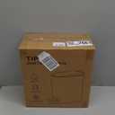 TIPGO Slim Bathroom Trash Can with Lid Soft Close, 6 Liter / 1.6 Gallon Stainless Steel Garbage with Removable Inner Bucket, Small Trash Bins for Bedroom, Office (Cream)