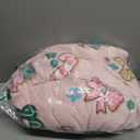 Candy Canes Throw Blanket and Pillow Set Include Pink Christmas Blanket 50 x 60 Inch and Candy Canes Plush Throw Pillows Cushion for Couch Sofa Bed Home Decorations and Christmas Gift