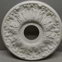 Westinghouse 7702800 15-1/2-Inch Victorian White Finish Ceiling Medallion