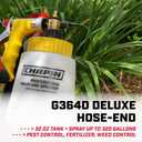 Chapin G364D Lawn and Garden Sprayer Bottle, Standard Hose End Connection, Anti-Siphon Valve, Adjustable Nozzle, Tank Sprays 20Gals, Spraying Plants, Weeds, Insects, Fertilizers, Made in USA, 32oz
