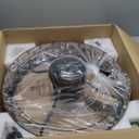 Orison 24" Caged Ceiling Fan with Lights, 2 Ways Control(App&Remote Control), Light Kit Included(8 Bulbs), Modern Farmhouse (Flush Mount)