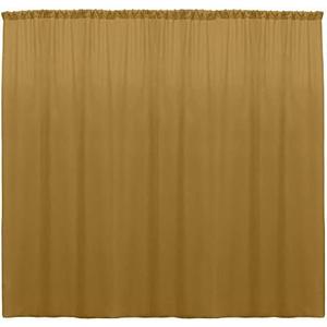 New Creations Fabric & Foam 41*94 Feet Polyester Backdrop Drapes Curtain Panels - (Gold)