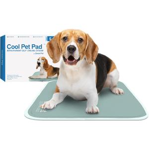 The Green Pet Shop Cool Pet Pad - Small, Sage Grey - Self-Cooling, Pressure Activated Mat for Dogs & Cats from 9-20 lbs - Non-Toxic Gel, No Water Needed