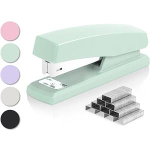 Deli Stapler, Desktop Staplers with 640 Staples, Office Stapler, 25 Sheet Capacity, Green