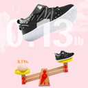 BARERUN Baby Sneakers Toddler Shoes Soft Anti-Slip Sole Newborn First Walkers Infant Toddler Breathable Athletic Running Shoes (Black)