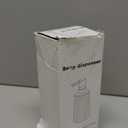 Small Soap Dispenser for Bathroom and Kitchen, Modern Farmhouse Striped Style Plastic Hand Soap Dish Soap Dispenser with Pump Matte Black