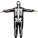 Spooktacular Creations Skeleton Costume for Adult Men - Plush Skeleton Pajamas for Halloween Parties, Size L