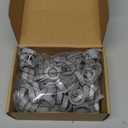 Pushglossy 100 Pcs Plastic Insulating Bushing Threaded Electrical Bushings for Emt, Rigid or Imc Conduit Fitting (3/4 Inch)