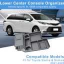 Center Console Tray Organizer for Toyota Sienna 2021-2024 2025 2026