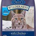 Blue Buffalo Wilderness Nature's Evolutionary Diet High-Protein, Grain-Free Natural Dry Food for Adult Cats, Chicken, 4-lb. 4 Bags, Best By: 12/10/2026