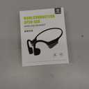 Bone Conduction Headphones 15H Playtime, IPX6 Waterproof Bone Conduction Earbuds, Open Ear Headphones Bluetooth 5.3 Wireless Earbuds with Mic Sweatproof Headset for Running, Cycling