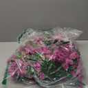 Ivydale 4 PCS Artificial Hanging Flowers Fake Plants Outdoor,Silk Morning Glory Faux Flowers with Eucalyptus Leaves,UV Resistant Realistic Hanging Petunias Plants for Home Garden Decor (Fuchsia)