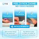 TIS Peel and Stick Trim Molding with 3M Tape  118 Inch White Flexible PVC Trim, Corner Molding Trim Peel and Stick, Flexible Quarter Round Molding for Floor Trim and Edges