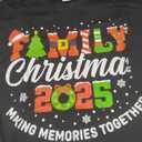 Family Christmas 2025 Matching Outfit Xmas Squad Santa Group T-Shirt, Size: L