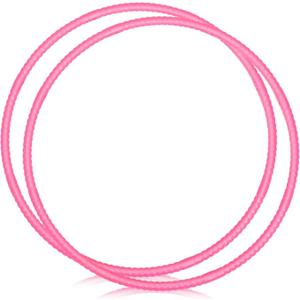 WinnerWhy 2 Pcs Toy Hoop Exercise Hoop Detachable Adjustable Plastic Toy Ring Playground Equipment for School Colored Circles Exercise Ring for Teens Dog Agility Equipment(Pink,23 Inch)