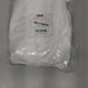 Barossa Design Waterproof Fabric Short Shower Curtain Liner Microfiber 72" W x 66" H - Hotel Quality, Machine Washable, White Shower Liner for Bath Tub, 72x66