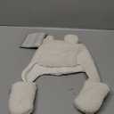 Tadpoles Super Soft Plush Sherpa Hat & Mittens Set, Ivory