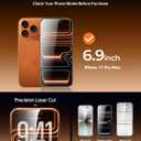 UNBREAKcable Privacy Screen Protector for iPhone 17 Pro Max, Shatterproof Tempered Glass [True 28Anti Spy] [9H Hardness] [Easy Installation Frame] Private Protector for iPhone 6.9inch-2 Pack