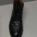 Mens Dress Boots, Genuine Leather Brogue Wingtip Mens Casual Oxford Boots with Side Zipper, Comfortable Formal Lace Up Chukka Ankle Boot for Men (10, Black)