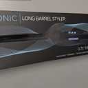 Bio Ionic Long Barrel Curling Iron with Moisture Heat Technology & NanoIonic MX Versatile Curling Wand - Multiple Barrel Sizes for Tight, Classic, Loose & Soft Curls, 0.75 Inch (Tight Curls), Black