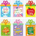 24 Pack Teacher Appreciation Gift Card Holders Thank You Teachers Greeting Cards Money or Gift Card Sleeves Holders for Teachers Day Gifts A Year End Graduation