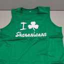 St Patricks Day Shirt Women Shamrock Heart Tank Tops Casual Lucky Clover Sleeveless Shirts
