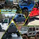 4 Door Hinge Assembly Kits Compatible with 2007-2018 Jeep Wrangler JK JKU Unlimited Rubicon Sahara, Fits Jeep Wrangler JK Inside and Outside, Jeep Wrangler JK Door Hinge 16PCS with 36 Bolts