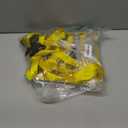 STANLEY S9500 Black/Yellow 1" x 10' Ratchet Straps - Light Cargo (300 lb Working Load / 900 lb Break Strength), 4 Pack