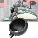 5.75inch Motorcycle Headlight Aluminum Alloy Housing Bucket with Bottom Mount and Bolt Mount 2 in 1 Light Shell,Housing Only
