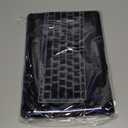 Compatible with 2021 2020 2019 2018 Release MacBook Air 13 inch Case M1 Chip A1932 A2179 A2337, Slim Crystal Plastic Hard Shell Case Keyboard Skin Screen Film Dust Plug Webcam Cover, Navy Blue