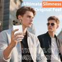 Frameles Phone CaseCompatible with iPhone 17 Pro CaseTPU Minimalist Protective. Brown