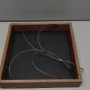 Kingsyard Platform Mealworm Bird Feeder for Outside, Recycled Plastic Hanging Tray Bird Feeders with Large Capacity 3.5 lbs, Premium Quality & Durable, Great for Attracting Wild Birds, Brown