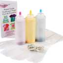 Tulip One-Step Tie-Dye 3 Color Kit, Easy Techniques, Vibrant & Permanent Fabric Designs Tie Dye, Classic Colors: Fuchsia, Yellow Turquoise