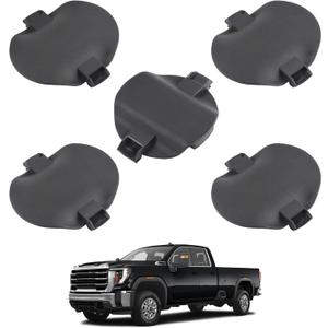 5 pcs Platform Hitch 5th Wheel Mount Covers Compatible with 2020-2024 GMC Sierra 2500HD 3500HD Chevrolet Silverado 2500HD 3500HD Replaces MTG84756187 MTG84756188