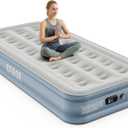 Sebor Air Mattress Twin with Built-in Pump 13", Comfortable Self-Inflating Blow up Mattress with High-Speed Pump, Durable Twin Size Air Mattress with Storage Bag for Guests, Moving, Camping, Travel