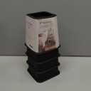 Bed Furniture Risers 4 Inches, Heavy Duty Bed Lifts, Furniture Risers for Bed, Couch, Desk, Sofa, Chair, Table Legs Extenders (Pack of 4, Black)