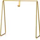 Gallery Art Stand for Round Top Black Metal Display Stand 9 Inch Mini Gallery Art and Charm Decoration for Holiday Party Decor Supply Gift (Gold)