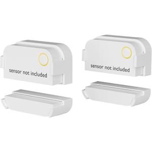 Alarm Contact Sensor Riser Compatible with Ring Alarm Contact Sensor 2nd Gen, 2 Pack 10mm Sensor Alignment Mount, Snap-On Height Extension for Uneven Doors & Windows