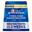 Crest 3D Whitestrips Glamorous White, 3D White, Teeth Whitening Strip Kit, 32 Strips (16 Count Pack) - Crest Teeth Whitening Strips, Teeth Whitening Kit