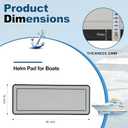 20mm EVA Helm Station Pad, Helm Pad for Boats, 36x14 in Anti Fatigue Ship Deck Rudder Control Console Pad, Suitable for Ship Deck Control Console Foam Boat Helm Pad
