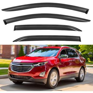 Window Visors Rain Guards Shield for 2018-2024 Chevrolet Equinox, Out-Channel Window Vent Wind Deflectors Visors Shades for 18-24 Chevy Equinox