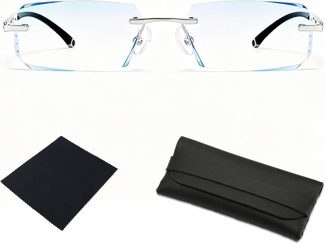 2026 New Clarity Blue Glasses, Clarity Multifunctional Smart Blue Glasses, Automatic Adjustment Eye Reading Glass for Men/Women with Case and Glasses Cloth