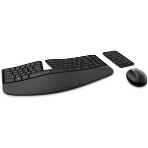 Microsoft Sculpt Ergonomic Wireless Desktop Keyboard and Wireless Mouse L5V-00001