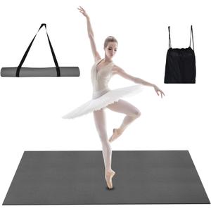Portable Dance Floor Mat, Reversible Non-Slip Surface for Ballet, Tap, Jazz & Pop Dance, 48x36in with Carry Backpack & Straps – Lightweight & Easy to Store