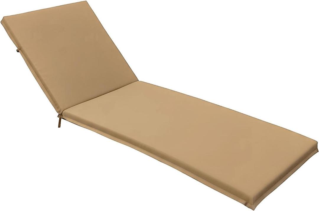 Elehealthy Outdoor Chaise Lounge Chair Cushion 76 x 22.8 x 2.4 Inches
