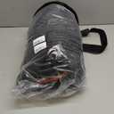 32 1680D Oxford Foldable Duffle Bag with 2 Wheels,110L to 140L Expandable Soft Sided Rolling Travel Bag,Black-Orange